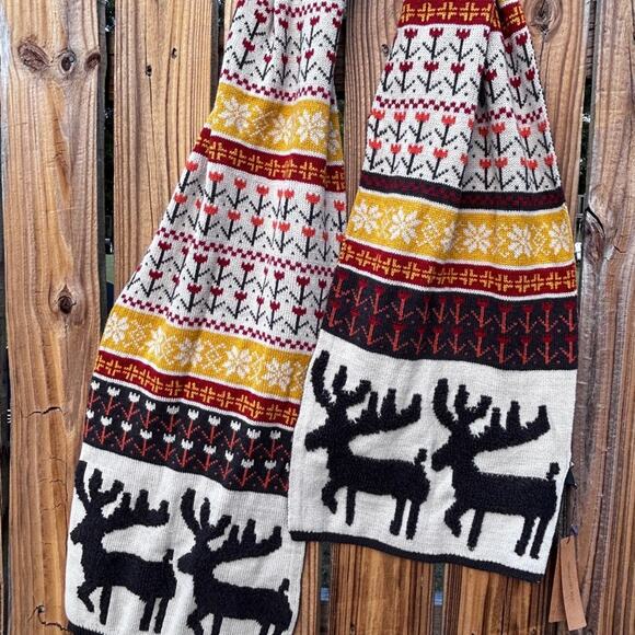 Fall Scarf Yellow Orange Moose Boutique - Picture 5 of 7